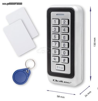 access control TRITON ΜΕ ΠΛΗΚΤΡΟΛΟΓΙΟ RFID, ΚΑΡΤΑ, ΜΠΡΕΛΟΚ ΦΩΤΙΖΟΜΕΝΟ