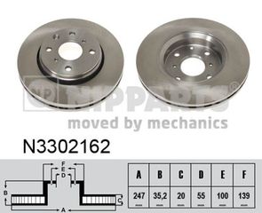 Δισκόπλακα NIPPARTS N3302162