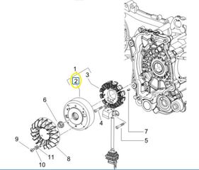 Βολάν Gilera Runner VX 125 SC 4T 2006-2007 (EMEA) ZAPM46100 584695