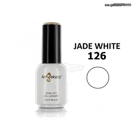 Ημιμόνιμο Επαγγελματικό Βερνίκι, ANGELACQ  Jade White 126, 15 ml