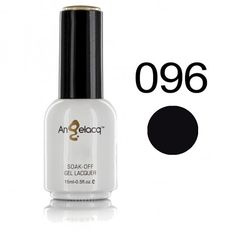 Ημιμόνιμο Επαγγελματικό Βερνίκι, ANGELACQ BLACK 096, 15ml