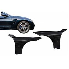 Μπροστινά Φτερά Για BMW Σειρά 4 F32 F33 F36 (2013-02.2017) Coupe Cabrio Gran Coupe M4 Design Με Μαύρους Αεραγωγούς 2 Τεμάχια