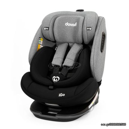 Κάθισμα αυτοκινήτου παιδικό iGo 0-36 κιλά Isofix 360° Black - Grey Dovadi