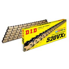 ΑΛΥΣΙΔΑ DID 520 VX3 GOLD/BLACK MADE IN JAPAN | DID