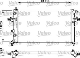 Ψυγείο, ψύξη κινητήρα VALEO 732549