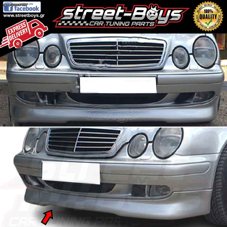 LIP SPOILER ΕΜΠΡΟΣ ΠΡΟΦΥΛΑΚΤΗΡΑ MERCEDEZ BENZ CLK C208 | Street Boys - Car Tuning Shop |