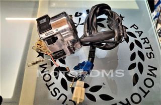 ΔΙΑΚΟΠΤΗΣ ΤΙΜΟΝΙΟΥ ΠΛΗΡΩΣ ΛΕΙΤΟΥΡΓΙΚΟΣ HONDA SHADOW STEED 400 600 VLX VLS ΑΡΙΣΤΕΡΟΣ ΦΩΤΑ ΦΛΑΣ