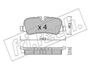 ΤΑΚ. LANDROVER DISCOVERY III,RANGE ROVER III 04- fri.tech. 710.0