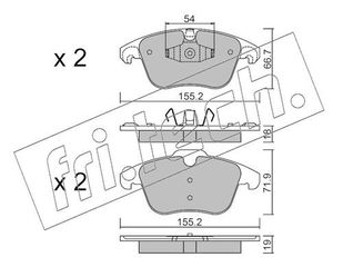 ΤΑΚ. CITROEN C4 III-PEUGEOT 208 II 19> \"E\" FRITECH fri.tech. 691.7