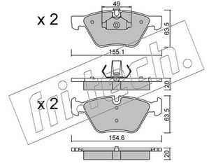 ΤΑΚ. BMW SERIE 5      FRITECH \"E\" fri.tech. 573.0