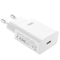 XO-L126 Φορτιστής Ταξιδιού Γρήγορης Φόρτισης USB Type C QC PD (3A) (20W) (Λευκό)