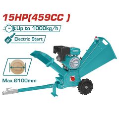 TOTAL ΒΕΝΖ. ΘΡΥΜΜΑΤΙΣΤΗΣ ΞΥΛΟΥ 459cc / 15HP / 100mm ΜΕ ΜΙΖΑ