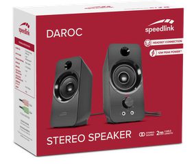 Speedlink - DAROC Stereo Speaker, black-thumb-2