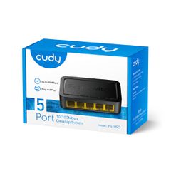 Cudy FS105D network switch Fast Ethernet (10/100) Black-thumb-2