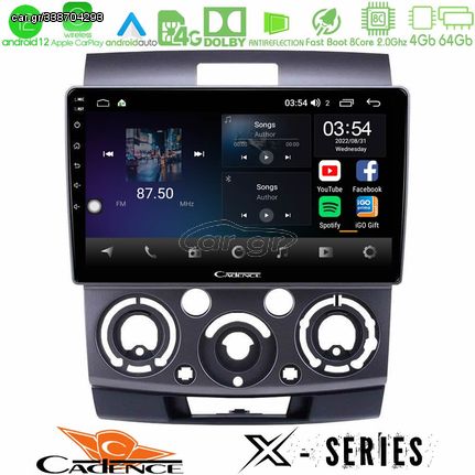 Cadence X Series Ford Ranger/Mazda BT50 8core Android12 4+64GB Navigation Multimedia Tablet 9"