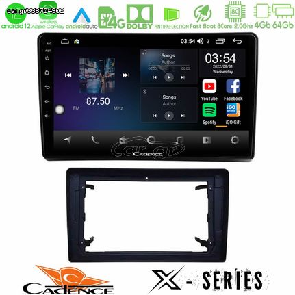 Cadence X Series Chrysler / Dodge / Jeep 8core Android12 4+64GB Navigation Multimedia Tablet 10"