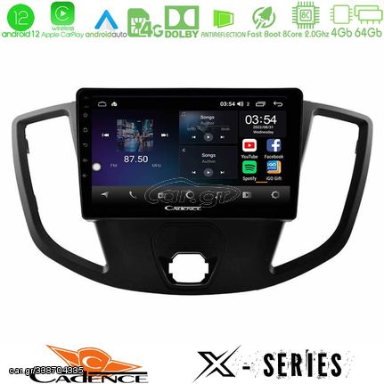 Cadence X Series Ford Transit 2014-> 8core Android12 4+64GB Navigation Multimedia Tablet 9"