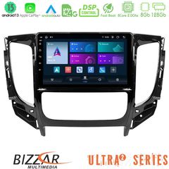 Bizzar Ultra Series Mitsubishi L200 2016-> & Fiat Fullback (Auto A/C) 8core Android13 8+128GB Navigation Multimedia Tablet 9"