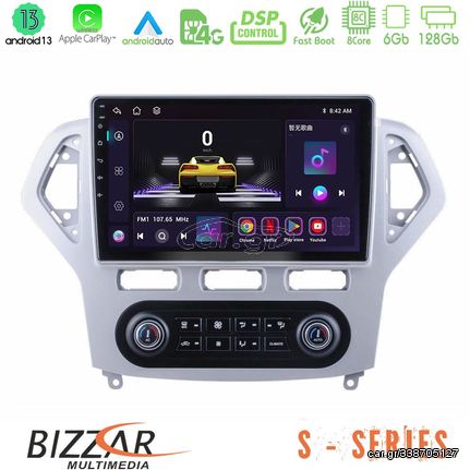 Bizzar S Series Ford Mondeo 2007-2011 (Auto A/C) 8Core Android13 6+128GB Navigation Multimedia Tablet 9"
