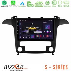 Bizzar S Series Ford S-Max 2006-2012 8core Android13 6+128GB Navigation Multimedia Tablet 9"