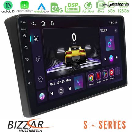 Bizzar S Series Fiat Ducato/Citroen Jumper/Peugeot Boxer 8core Android13 6+128GB Navigation Multimedia Tablet 9"