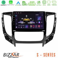 Bizzar S Series Mitsubishi L200 2016-> & Fiat Fullback (Auto A/C) 8core Android13 6+128GB Navigation Multimedia Tablet 9"