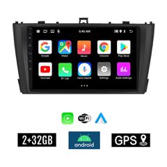 KIROSIWA 2+32GB TOYOTA AVENSIS (2009 - 2016) Android οθόνη αυτοκίνητου 2GB με GPS WI-FI (ηχοσύστημα αφής 9" ιντσών Youtube Playstore MP3 USB Radio Bluetooth Mirrorlink εργοστασιακή, 4x60W, AUX, μαύρο)