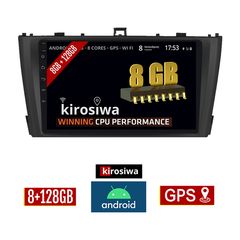 KIROSIWA 8GB + 128GB TOYOTA AVENSIS (2009 - 2016) Android οθόνη αυτοκίνητου με GPS WI-FI (ηχοσύστημα αφής 9" ιντσών Youtube Playstore MP3 USB Radio Bluetooth Mirrorlink DSP Apple Carplay Android