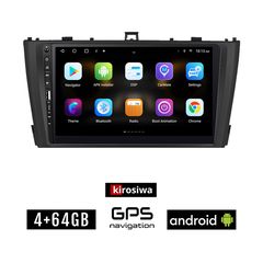 TOYOTA AVENSIS (2009 - 2016) Android οθόνη αυτοκίνητου 4GB με GPS WI-FI (ηχοσύστημα αφής 9" ιντσών Youtube Playstore MP3 USB Radio Bluetooth Mirrorlink εργοστασιακή, Navi, 4x60W, μαύρο)