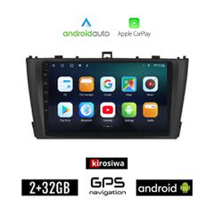KIROSIWA TOYOTA AVENSIS (2009 - 2016) Android οθόνη αυτοκίνητου 2GB με GPS WI-FI (ηχοσύστημα αφής 9" ιντσών Android Auto Apple Carplay Youtube Playstore MP3 USB Radio Bluetooth Mirrorlink εργοστασιακή