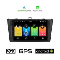 TOYOTA AVENSIS (2009 - 2016) Android οθόνη αυτοκίνητου 2GB με GPS WI-FI (ηχοσύστημα αφής 9" ιντσών OEM Android Auto Apple Carplay Youtube Playstore MP3 USB Radio Bluetooth Mirrorlink εργοστασιακή, AUX
