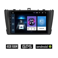 TOYOTA AVENSIS (2009 - 2016) Android οθόνη αυτοκίνητου 4GB με GPS WI-FI (ηχοσύστημα αφής 9" ιντσών OEM Youtube Playstore MP3 USB Radio Bluetooth Mirrorlink εργοστασιακή, AUX, 4x60W, μαύρο)