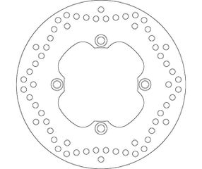 Δισκόπλακα SBS/5081 240X105X5,0X4X10,5 Πισ. SH125I/150I 09-12,SH125/150 13-17,SH300,TRANSALP600/650/700,CB500S