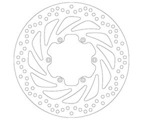 Δισκόπλακα SBS/5088  300X105X5X6X6.5  με Πατούρα Εμπρ. F650GS 08-12,F800GS 08-17,APRILIA650PEGASO 00-08
