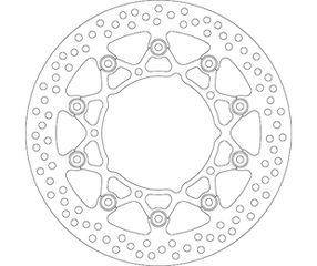 Δισκόπλακα SBS/5107 310X132X5,0X5X8,5 Εμπρ. YZF1000R1 07-14,YZF600R6 05-16,FZ8 10-14,XTZ1200SUPER TENERE 10-16