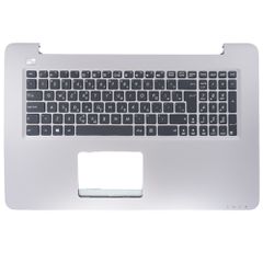 Πληκτρολόγιο Ελληνικό - Greek Laptop Keyboard Palmrest για Asus A756 F756 K756 P756 P2720 P2730 P2740 R753 X756 90NB0A03-R30091 GR Silver ( Κωδ.40440GRSILVERPALM )