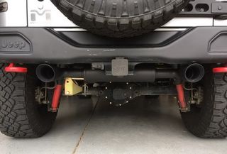 Metal Body Kit suitable for Jeep Wrangler Rubicon JK (2007-2017) 10th Anniversary Hard Rock Style With Complete Exhaust System Axle-Back-thumb-3