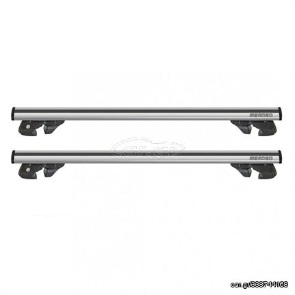 Μπάρες οροφής ασημί Menabo Jackson XL για Nissan (Raised Rails)