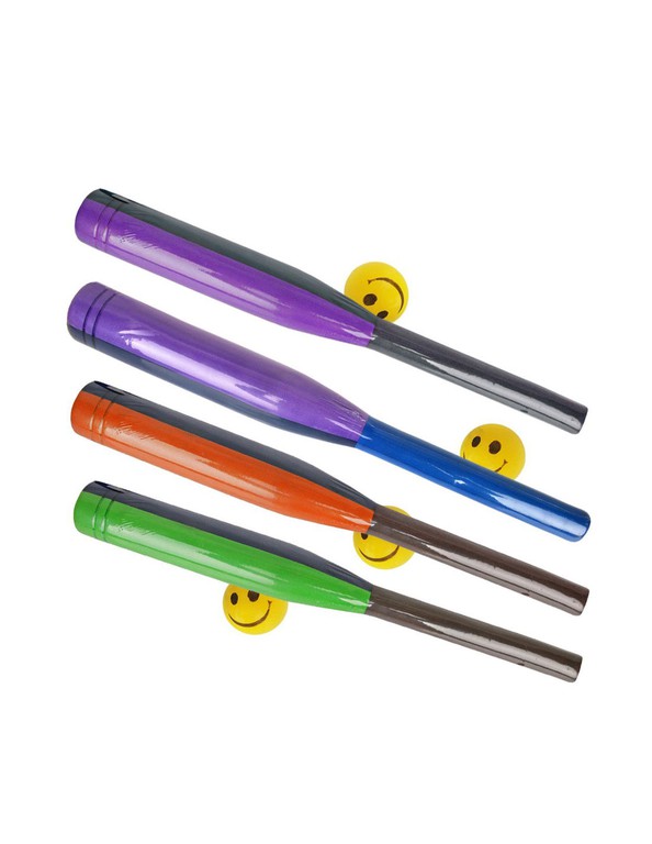Foam baseball bat with ball