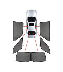 ΚΟΥΡΤΙΝΑΚΙΑ ΜΑΡΚΕ CAR SHADES ΓΙΑ JAGUAR E-PACE 5D 2017+ - 6 ΤΕΜ.