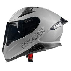 Κράνος Μηχανής Fullface Pilot Snake sv ECE 22.06 τιτάνιο ματ με extra φυμέ ζελατίνα