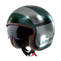 Κράνος Jet MT Le Mans 2 SV S QUALITY C2 πράσινο ματ + extra φυμέ ζελατίνα