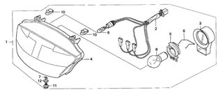 Φανάρι Μπροστινό Honda SH.50 Scoopy 33100GBY910