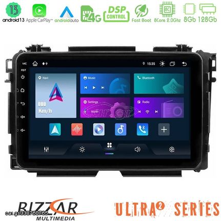 Bizzar Ultra Series Honda HR-V 8core Android13 8+128GB Navigation Multimedia Tablet 9″