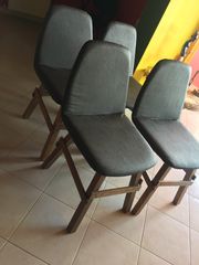 Έξι (6) Μοντέρνες  Καρέκλες τραπεζαρίας ξυλο 