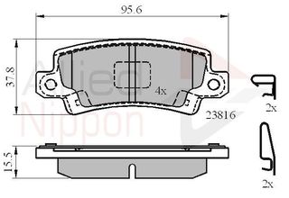 ΣΕΤ ΔΙΣΚΟΦΡΕΝΑ ΟΠΙΣΘ. TOYOTA COMLINE ADB3942