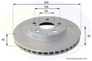 ΕΠΙΧΡΙΣΜΕΝΗ ΔΙΣΚΟΠΛΑΚΑ ΕΜΠΡΟΣΘ.TOYOTA COMLINE ADC0101V