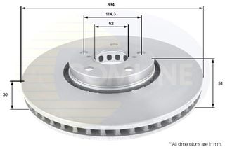 ΔΙΣΚΟΠΛΑΚΑ ΕΜΠΡΟΣΘ. -L-LEXUS COMLINE ADC01125V