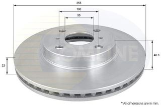 ΕΠΙΧΡΙΣΜΕΝΗ ΔΙΣΚΟΠΛΑΚΑ ΕΜΠΡΟΣΘ.TOYOTA COMLINE ADC01126V