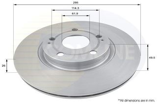 ΕΠΙΧΡΙΣΜΕΝΗ ΔΙΣΚΟΠΛΑΚΑ ΕΜΠΡΟΣΘ.TOYOTA COMLINE ADC01134V